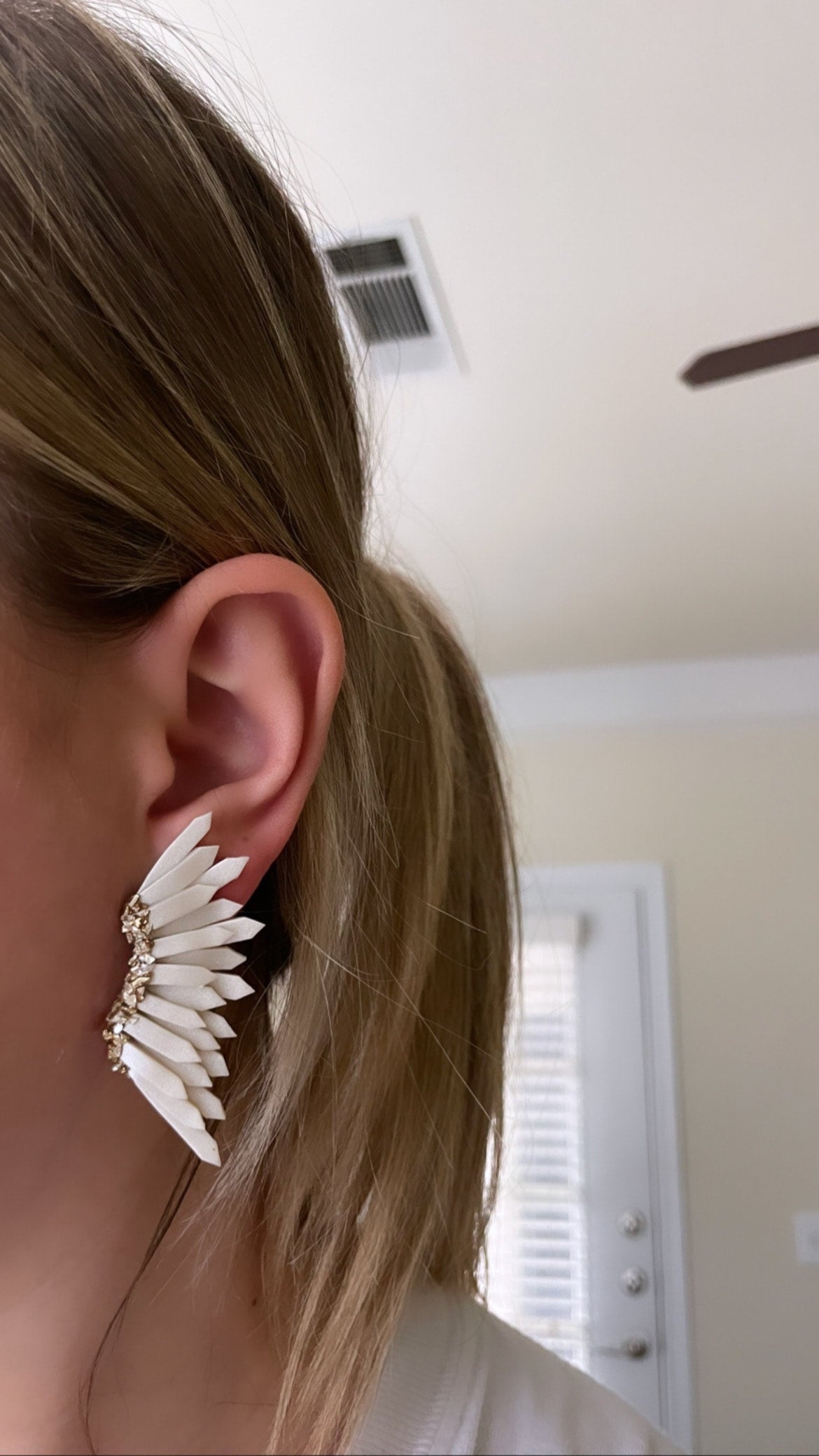 Wing Statement Earrings lightweight and handmade AnnaBanana